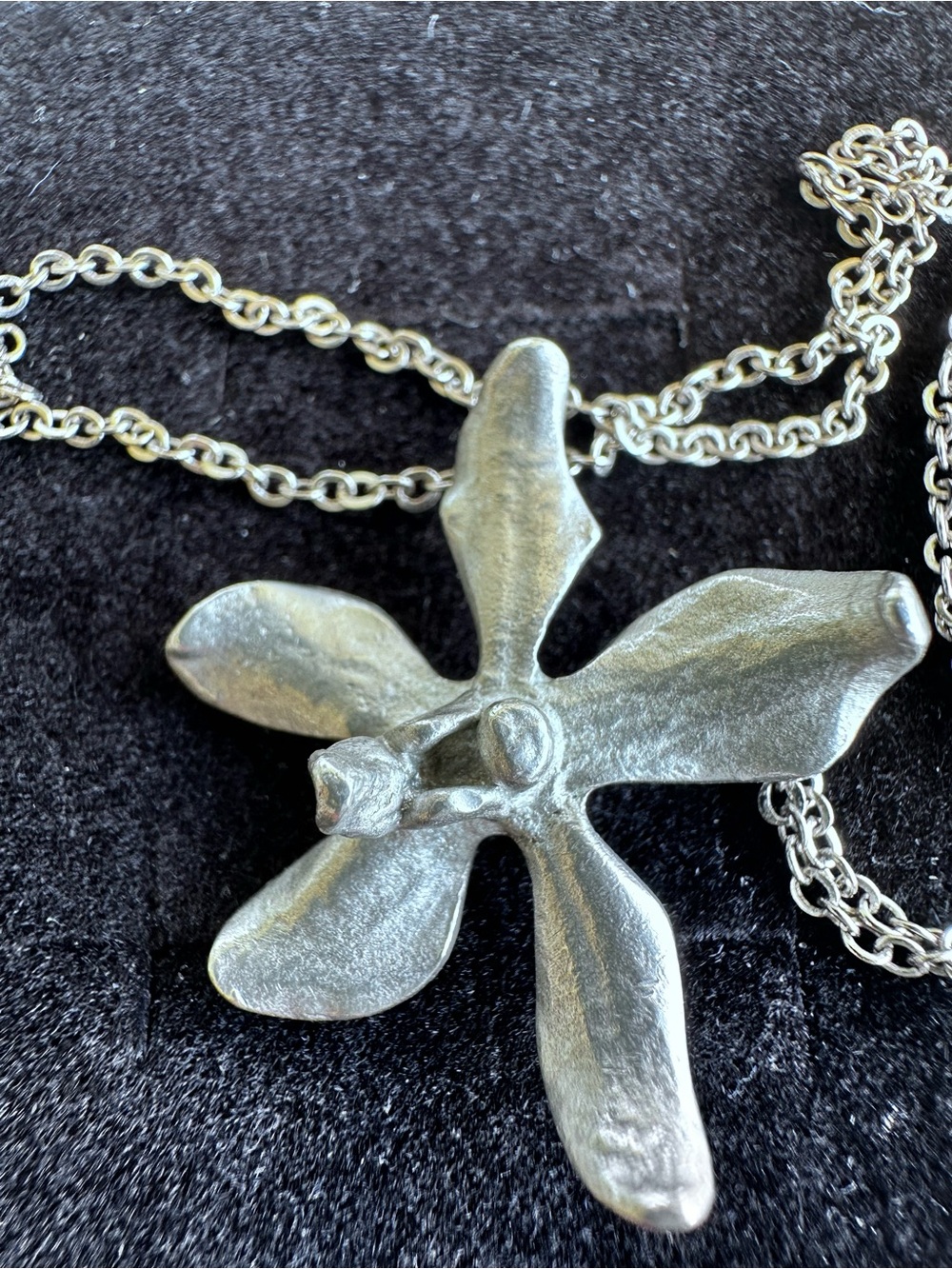 Royal Selangor Orchid Pewter Necklace